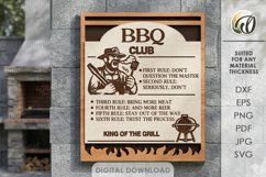 3D Grill Wall Art Bundle Laser Cut. Kitchen Wall Decor SVG Product Image 9