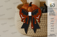 Wooden Halloween Bowties Bundle Lasercut. Halloween SVG Product Image 6