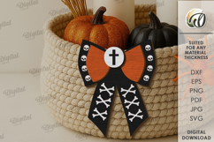 Wooden Halloween Bowties Bundle Lasercut. Halloween SVG Product Image 8