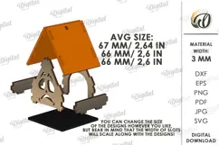 Wooden Halloween House Candle Holder Lasercut. Halloween SVG Product Image 2