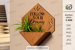 3D Planter Holders Bundle Lasercut. Hanging Plant Holder SVG Product Image 7