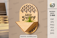 3D Planter Holders Bundle Lasercut. Hanging Plant Holder SVG Product Image 9
