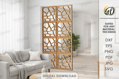 Hanging Room Divider Panels Bundle Lasercut. Home Decor SVG Product Image 4