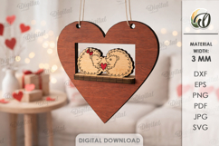 Valentine's Day Heart Decors Bundle Laser Cut. Valentine SVG Product Image 12