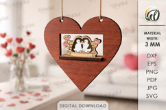 Valentine's Day Heart Decors Bundle Laser Cut. Valentine SVG Product Image 8