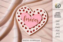 3D Heart Decors Bundle Laser Cut. Valentines Wall Decor SVG Product Image 13