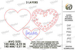 3D Heart Decor Laser Cut. Valentines Wall Decor SVG Product Image 2