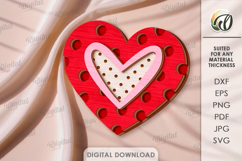 3D Heart Decors Bundle Laser Cut. Valentines Wall Decor SVG Product Image 8