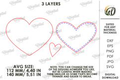 3D Heart Decor Laser Cut. Valentines Wall Decor SVG Product Image 2
