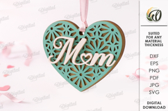 3D Heart Ornaments Bundle Laser Cut. Valentine Decor SVG Product Image 7