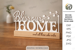 3D Home Signs Bundle Laser Cut. Home Decor SVG Product Image 7