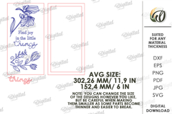 3D Floral Home Sign Laser Cut. Wall Decor SVG Product Image 2