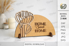 3D Home Decor Laser Cut. Stand Decor SVG Product Image 1