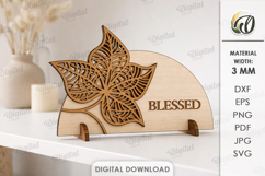 3D Home Decor Laser Cut. Stand Decor SVG Product Image 1