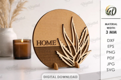 3D Home Decor Laser Cut. Stand Decor SVG Product Image 1