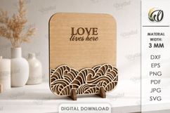 3D Home Decor Laser Cut. Stand Decor SVG Product Image 1