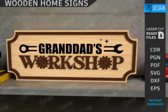 Wooden Home Signs Laser Cut |Home Wall Decor| Family Design Product Image 1