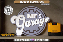 Home Wall Sign Laser Cut| Home Decorations | Retro Sign SVG Product Image 1