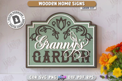Home Wall Sign Laser Cut| Home Decorations | Retro Sign SVG Product Image 1