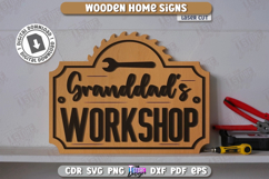 Home Wall Sign Laser Cut| Home Decorations | Retro Sign SVG Product Image 1