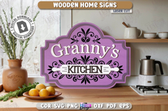 Home Wall Sign Laser Cut| Home Decorations | Retro Sign SVG Product Image 1