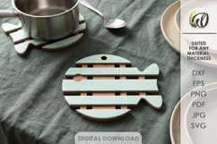 3D Hot Pads Bundle Laser Cut. Hot Dish Trivet SVG Product Image 4
