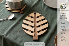 3D Hot Pads Bundle Laser Cut. Hot Dish Trivet SVG Product Image 11