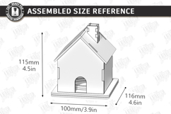 House Incense Cone Burner Laser Cut | Home Decor | House SVG Product Image 2