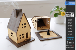 House Incense Cone Burner Laser Cut Bundle | Home Decor |CNC Product Image 21