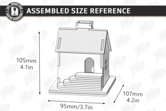 House Incense Cone Burner Laser Cut | Home Decor | House SVG Product Image 3
