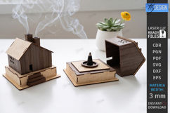 House Incense Cone Burner Laser Cut Bundle | Home Decor |CNC Product Image 13