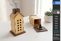 House Incense Cone Burner Laser Cut Bundle | Home Decor |CNC Product Image 15