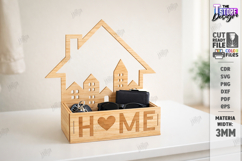 House Shaped Organizers Laser Bundle | Desktop Storage Trays Product Image 16