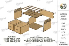 3D Wooden jewelry box Laser Cut. Small Gift Box SVG Product Image 2