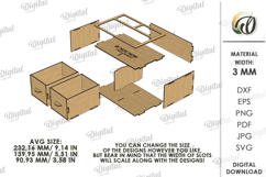 3D Wooden jewelry box Laser Cut. Small Gift Box SVG Product Image 2