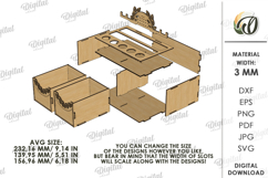 3D Wooden jewelry box Laser Cut. Small Gift Box SVG Product Image 2