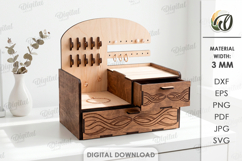 3D Jewelry Stands Bundle Laser Cut. Jewelry Organizer SVG Product Image 13