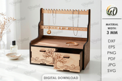 3D Jewelry Stands Bundle Laser Cut. Jewelry Organizer SVG Product Image 4