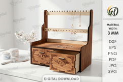 3D Jewelry Stands Bundle Laser Cut. Jewelry Organizer SVG Product Image 5