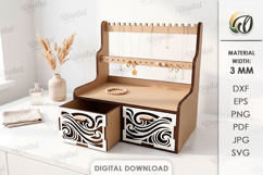 3D Jewelry Stands Bundle Laser Cut. Jewelry Organizer SVG Product Image 6