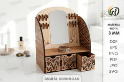 3D Jewelry Stands Bundle Laser Cut. Jewelry Organizer SVG Product Image 10