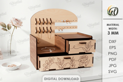 3D Jewelry Stands Bundle Laser Cut. Jewelry Organizer SVG Product Image 12