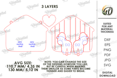 3D Key Holder Laser Cut. Wooden Key Holder Rack SVG Product Image 2