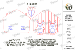 3D Key Holder Laser Cut. Wooden Key Holder Rack SVG Product Image 2