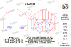 3D Key Holder Laser Cut. Wooden Key Holder Rack SVG Product Image 2