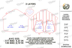 3D Key Holder Laser Cut. Wooden Key Holder Rack SVG Product Image 2