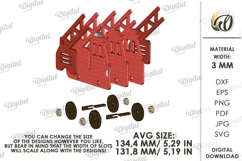 Wooden Kids Car Toys Bundle Laser Cut. Car On Wheels SVG Product Image 2