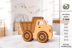 Wooden Kids Car Toys Bundle Laser Cut. Car On Wheels SVG Product Image 7