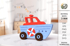 Wooden Kids Car Toys Bundle Laser Cut. Car On Wheels SVG Product Image 10