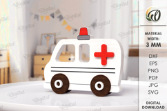 Wooden Kids Car Toys Bundle Laser Cut. Car On Wheels SVG Product Image 12
